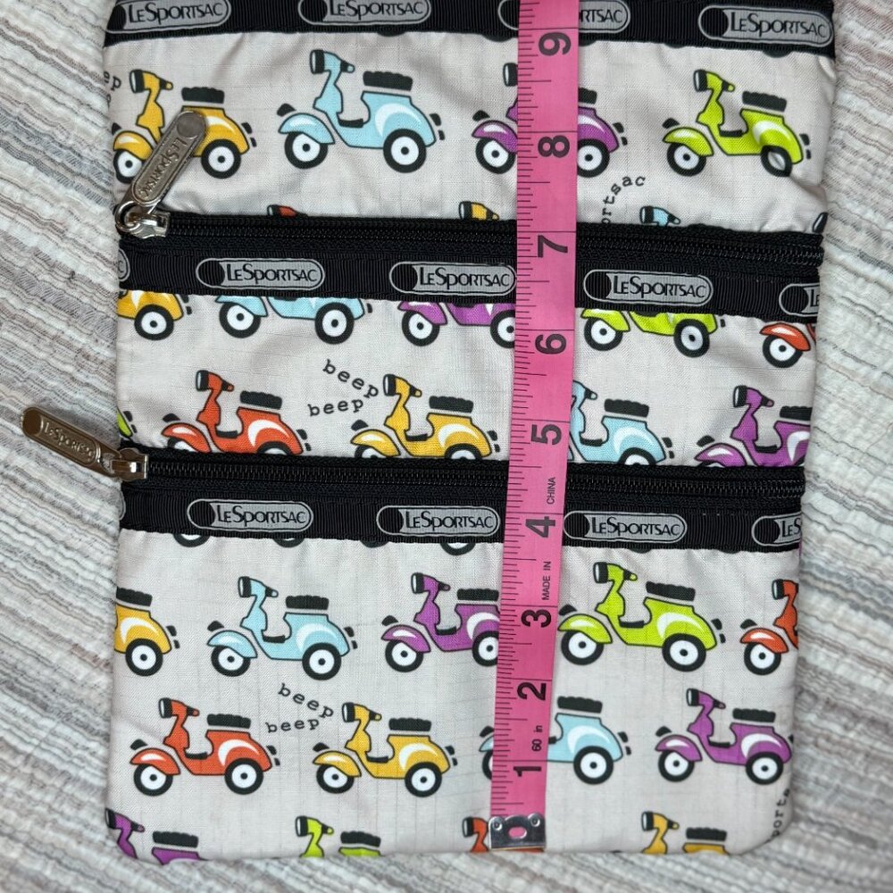 LeSportsac Crossbody Three-Zip Kayse - Scooter / Vespa - Picture 10 of 10
